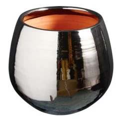 Pot Cancale Terre Cuite émaillée : Ø14 H.14cm