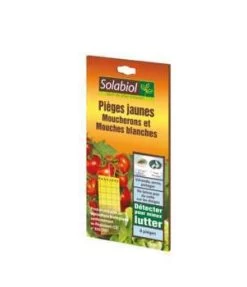 Solabiol Pièges Moucherons Mouches Blanches :x8