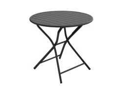 GUÉRIDON GLOBE Ø 80 PLIANT GRAPHITE