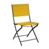 CHAISE DREAM PLIANT GRAPHITE MOUTARDE