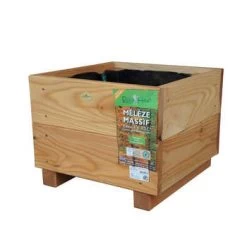 Bac City : Mélèze Huilé, Naturel, 36x36cm