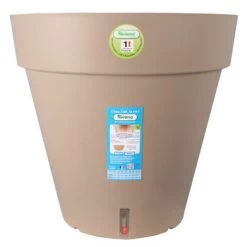 Riviera Pot Loft Réserve D'eau : Rond, Taupe, D.40cm