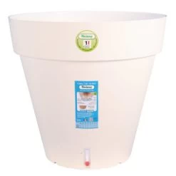 Riviera Pot Loft Réserve D'eau : Rond, Blanc, D.20cm