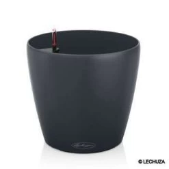 LECHUZA Pot Classico Color : Gris, D.21cm