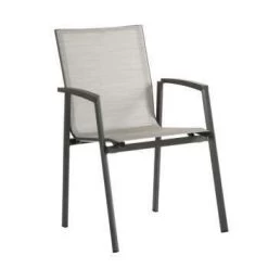 Fauteuil TOP, Coloris Anthracite/argenté