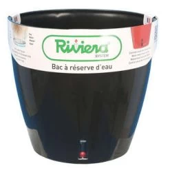 Riviera Pot Eva New En Polypropylène, Noir : D.25,5cm