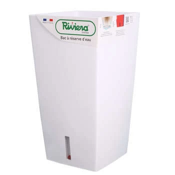 Riviera Pot Carré Haut Eva New, Blanc : H.68,5cm