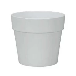 Pot Calima : Céramique, Blanc, D31xH27cm