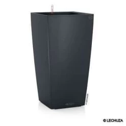 LECHUZA Pot Cubico Color : Gris 22x22x H.41 Cm