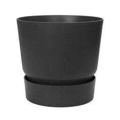 Elho Pot Greenville, D.40 Cm : Living Noir