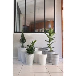 Pot Sydney, D.25 : Faïence Marbre