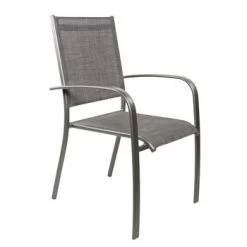 Fauteuil Empilable Aries Gris Anthracite