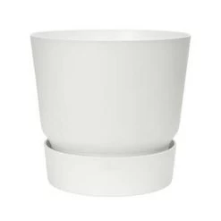 Elho Pot Greenville Rond Blanc 40 Cm