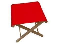 Tabouret : Pliant, Rouge