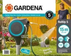 Gardena Dévidoir Automatique Roll'up Sur Pic - 15 M
