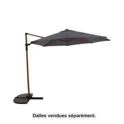 Parasol Mât Carré D3 M Anthracite
